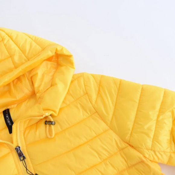 Marc Cain Bright Yellow Lightweight Puffer Outdoor 3M Thinsulate  Jacket Size 3 - Picture 11 of 15